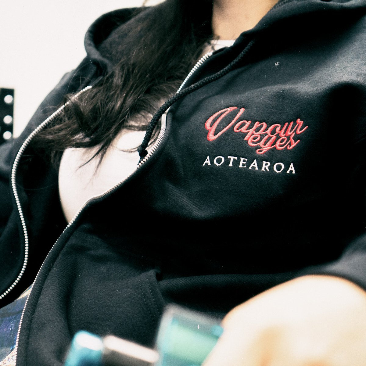 Vapoureyes NZ Embroidered Hoodies